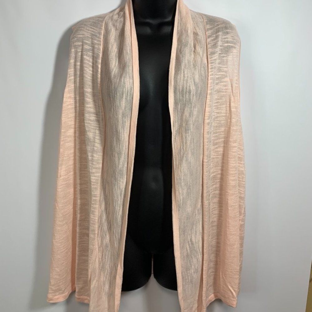 Chico's Sleeveless Open Lightweight Knit Cardigan Jacket